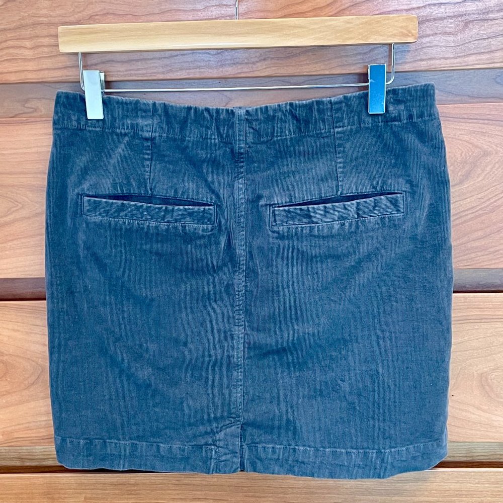 Toad & Co Corduroy Black Skirt Sz 2 - Picture 5 of 7